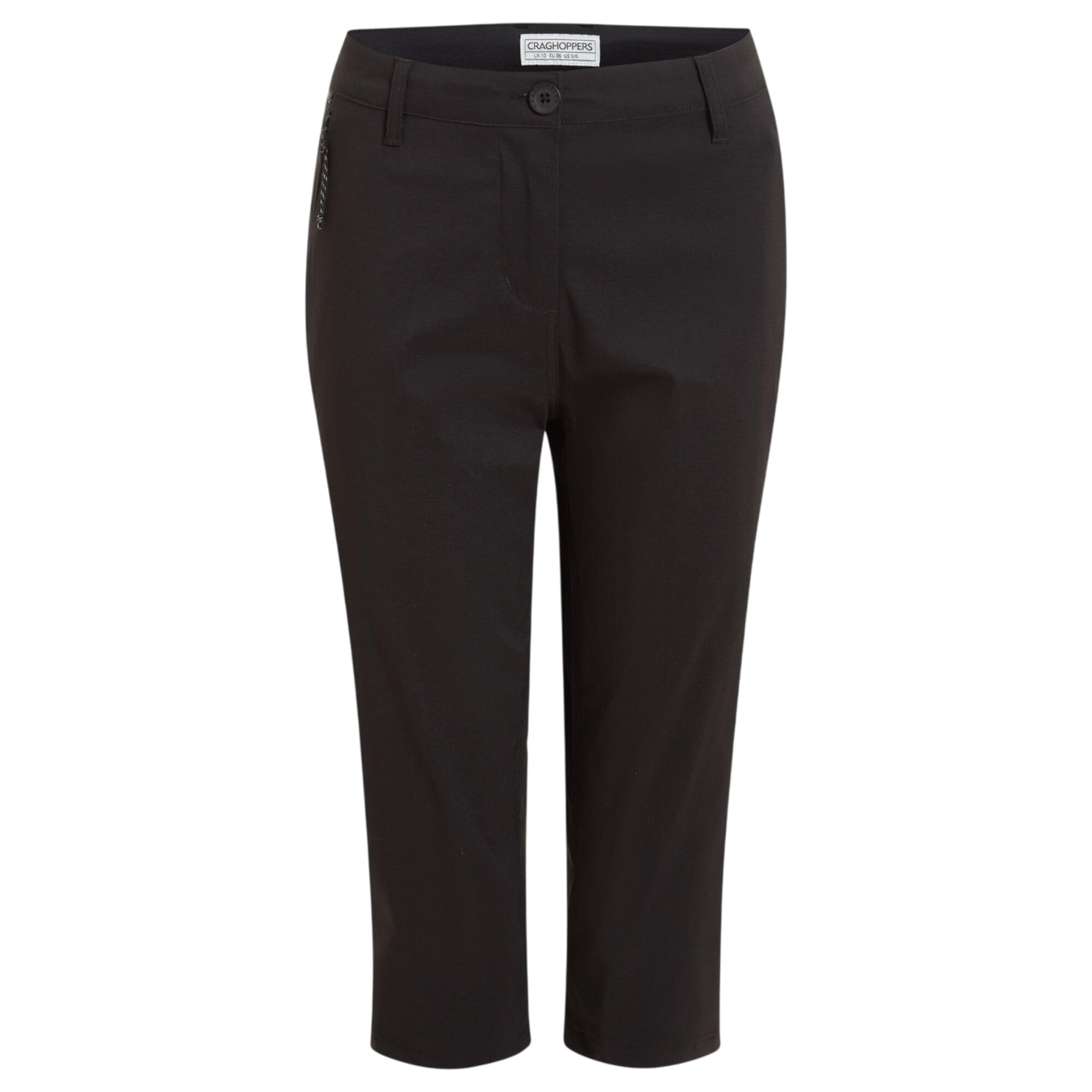 Craghoppers Kiwi Pro Iii Cropped Trousers Size: 14 Women's Black
