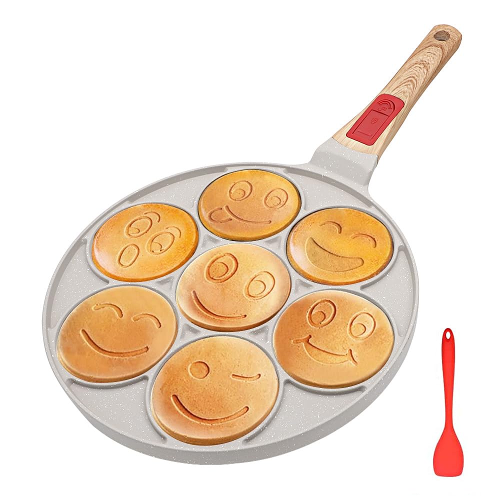 RANX INGST Emoji Pancake Pan - 7 Hole Non-Stick -8 RANX INGST Emoji Pancake Pan - 7 Hole Non-Stick -8