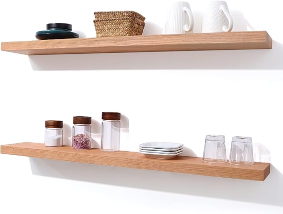 Oak Floating Shelves