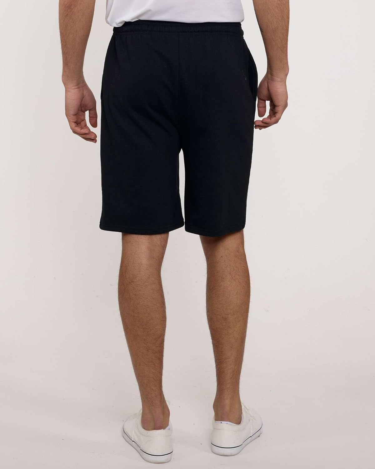 Real Essentials 3 Pack: Men’s 9" Cotton Fleece Sweat Short – Casual Gym, Lounge & Sleep Shorts with Pockets