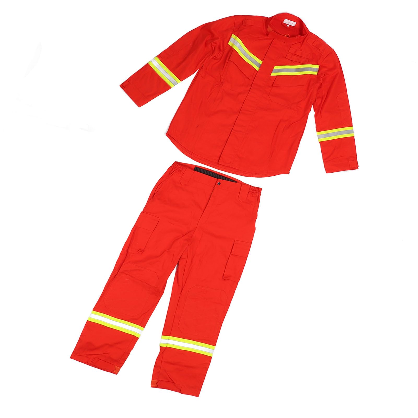 Traje de Bombero Equipo Ignífugo Ropa Protectora con Alto Calor, Resistencia a los ácidos, Características Estáticas para Socorro de Emergencia (Largo (175cm))