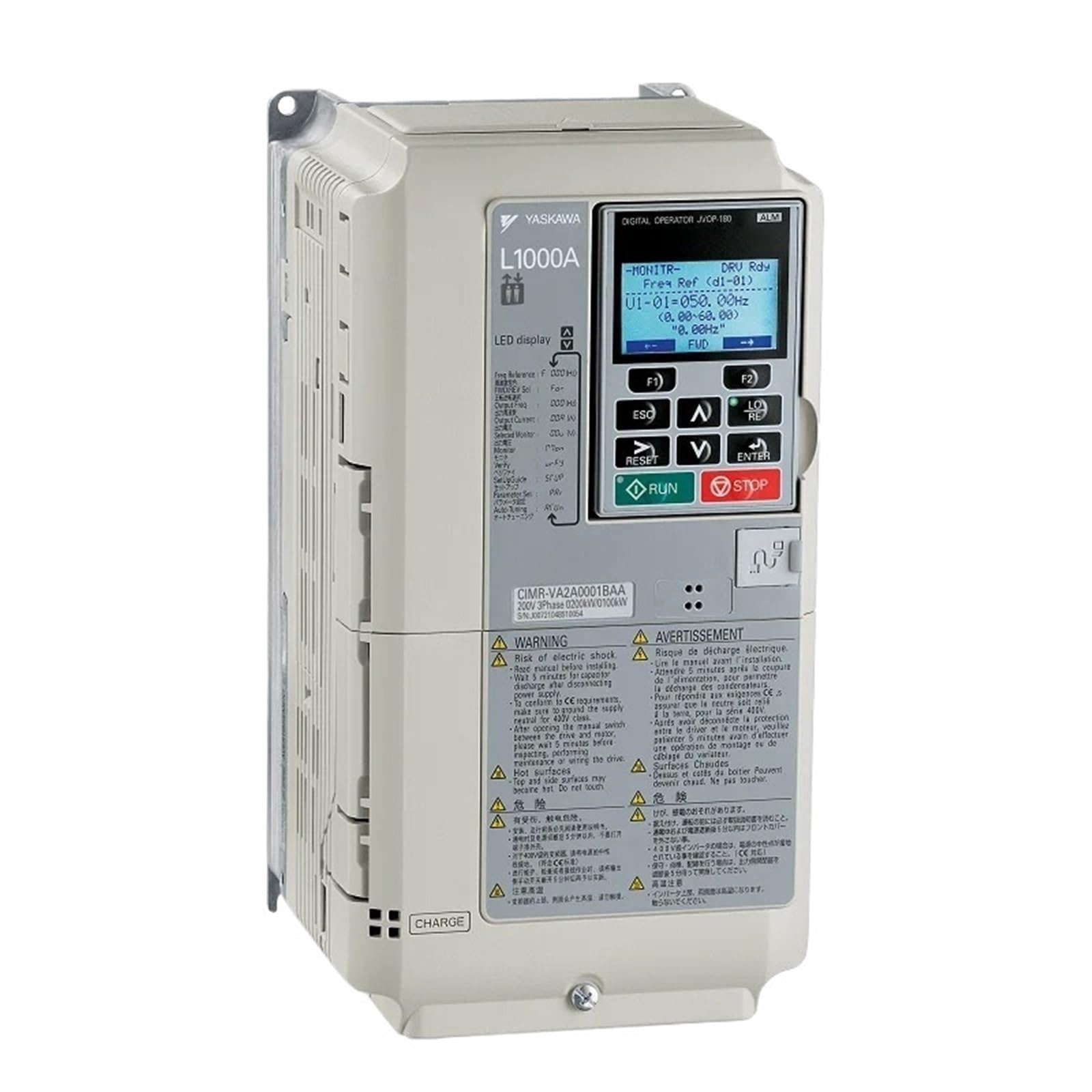 2RD58I8PM CIMR-LB4A0009FAC CIMR-LB4A0015FAC CIMR-LB4A0018FAC 460V L1000 VFD Inverter AC Drive Frequency Converter(CIMR-LB4A0018FAC)