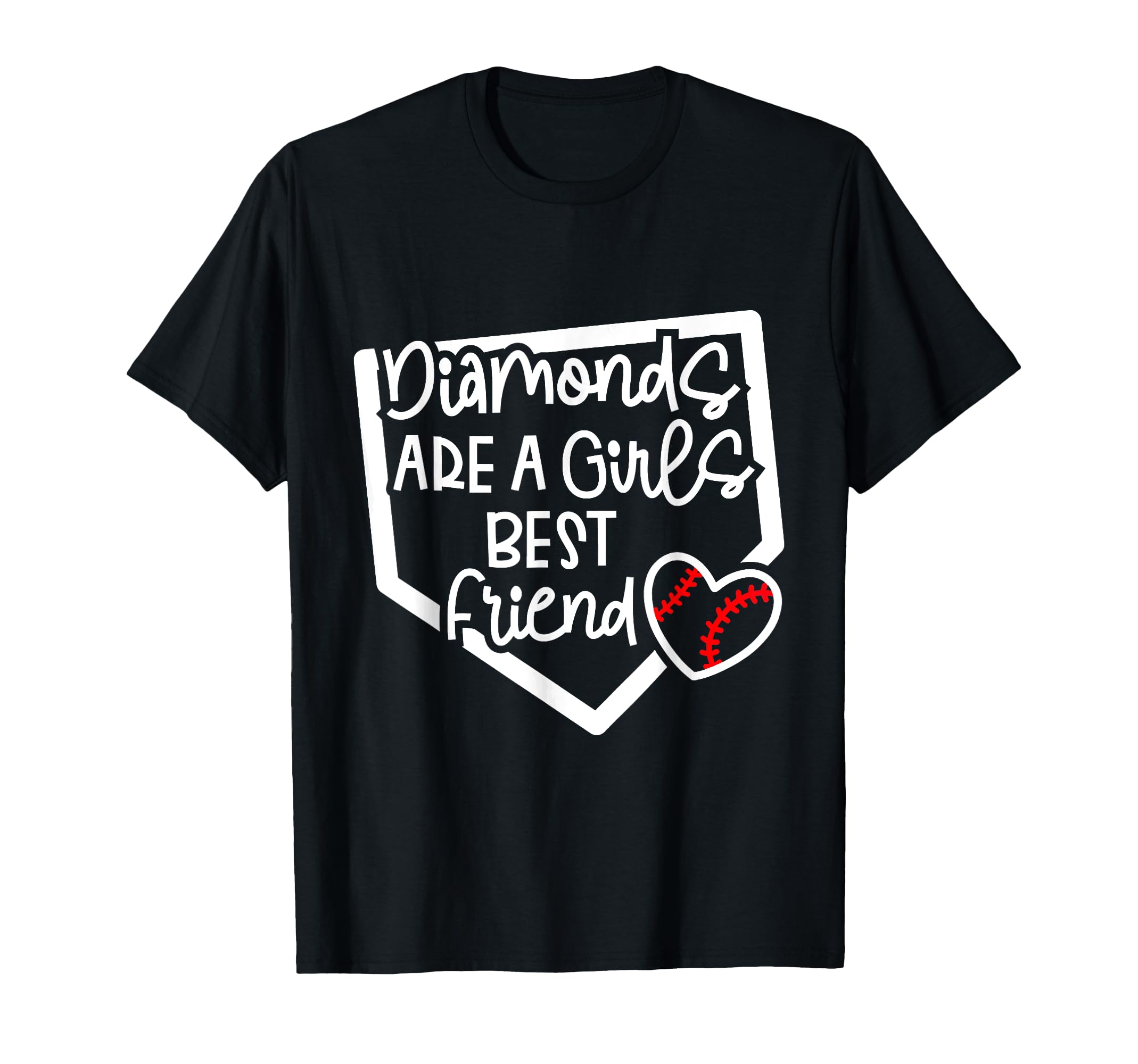 Diamonds Are A Girls Best Friend Baseball Shirt Diamonds Are A Girls Best Friend Baseball Softball Moms T-Shirt