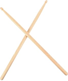 MILISTEN 1 Pair 7A Wood Drumsticks Walnut Wood Tip Drumsticks Professional Natural Drum Stick Musical Exercise for Kids Adults Drummers Beginners 39.5X1.3cm