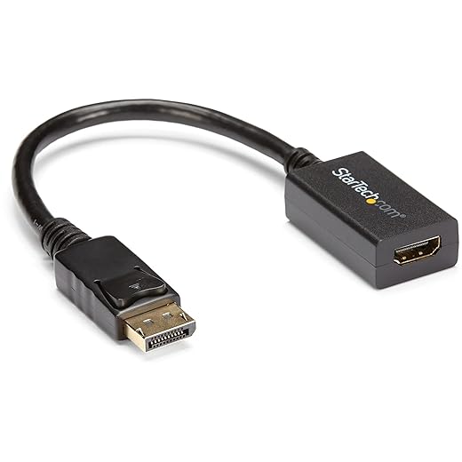 StarTech.com DP2HDMI2 DisplayPort to HDMI Video Adapter Converter, Black
