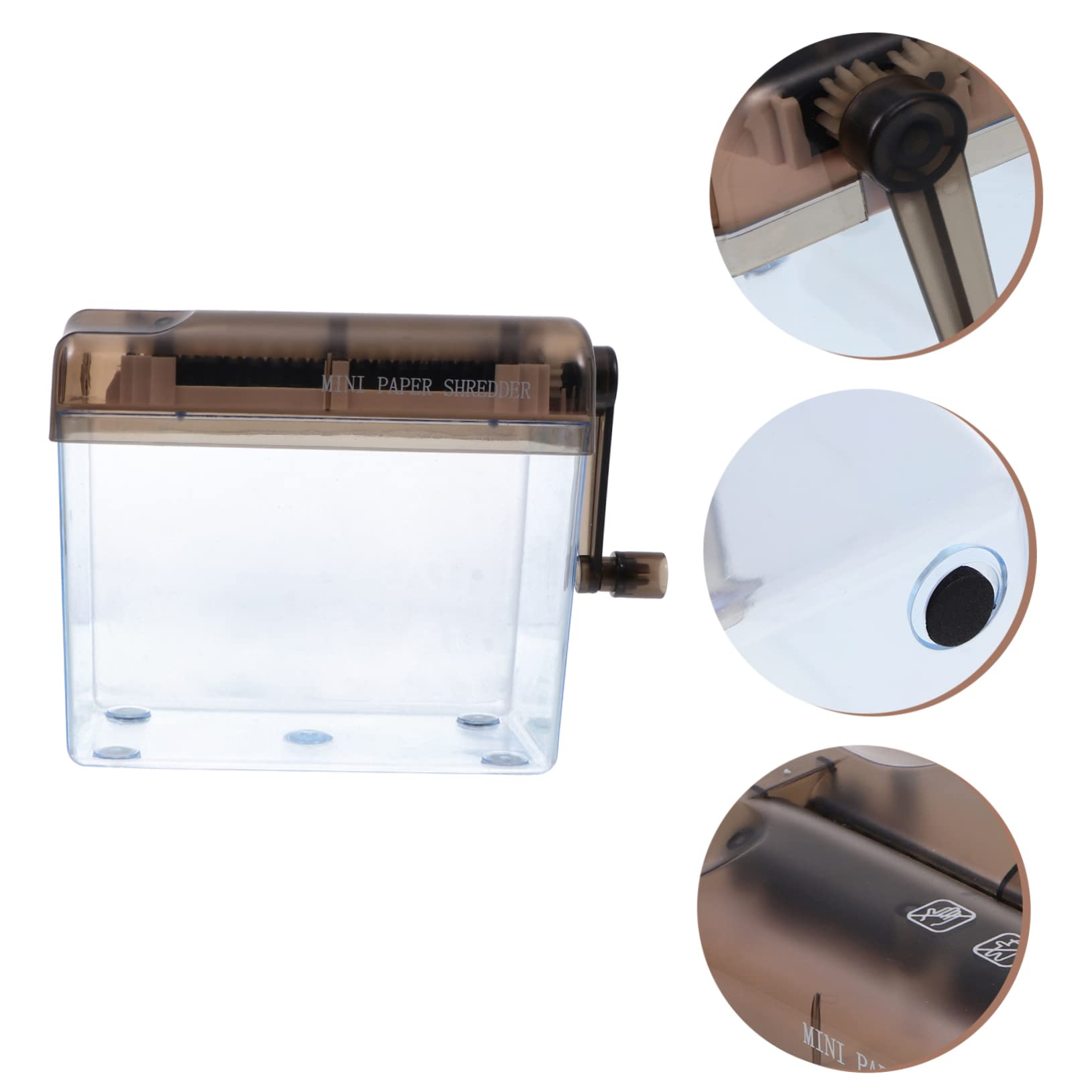 Gatuida Mini Trituratore Manuale per Documenti Macchina Portatile per Ufficio e Casa Facile Usare e per Ricevute e Documenti
