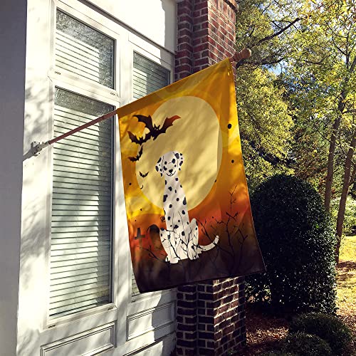 Drapeau dalmatien Halloween résistant en toile grand format pour façade extérieure