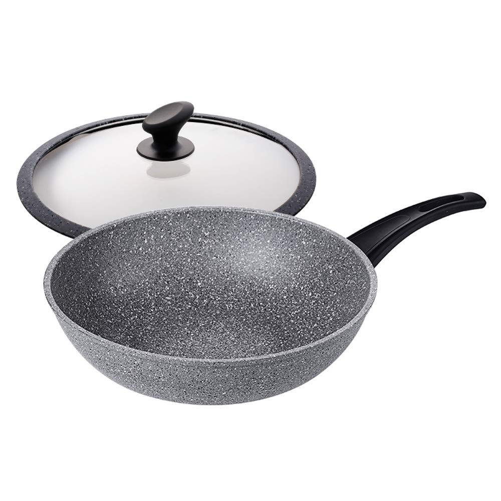 Wok Antiadherente Wok 32cm Cocina De Inducción Estufa De Gas Hogar Universal Frito