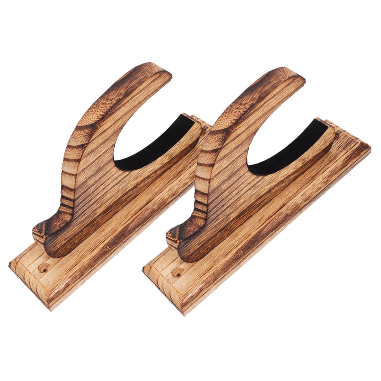 VALICLUD 2Pcs Wall Mount Sword Rack Wooden Sword Display Holder for Home Decor Space Saving Sword Storage Stand Unique Design Wall Sword Holder for Collectibles