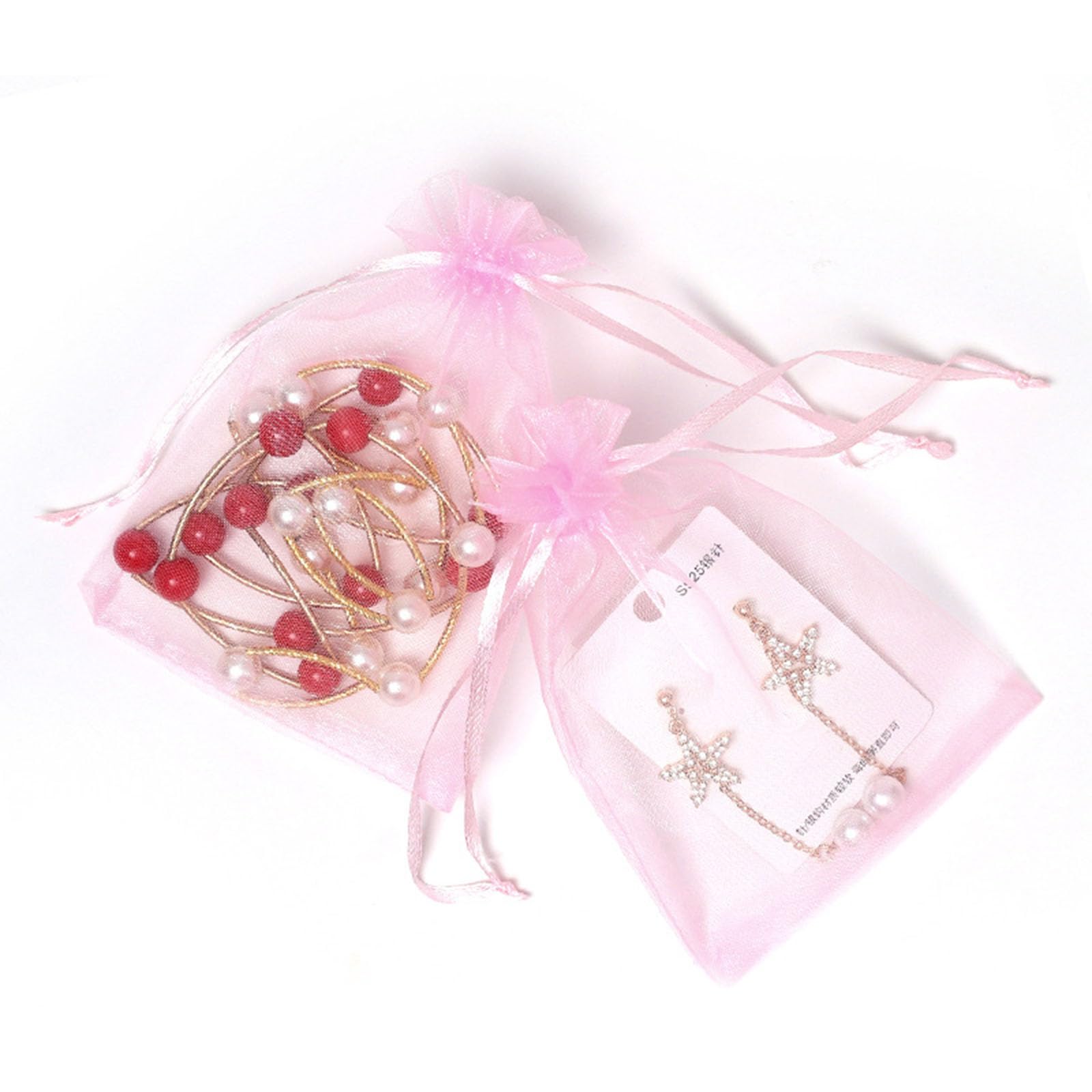 Amazon | Nannlia 50枚 オーガンジー 巾着袋 7*9cm 小 ラッピング 袋