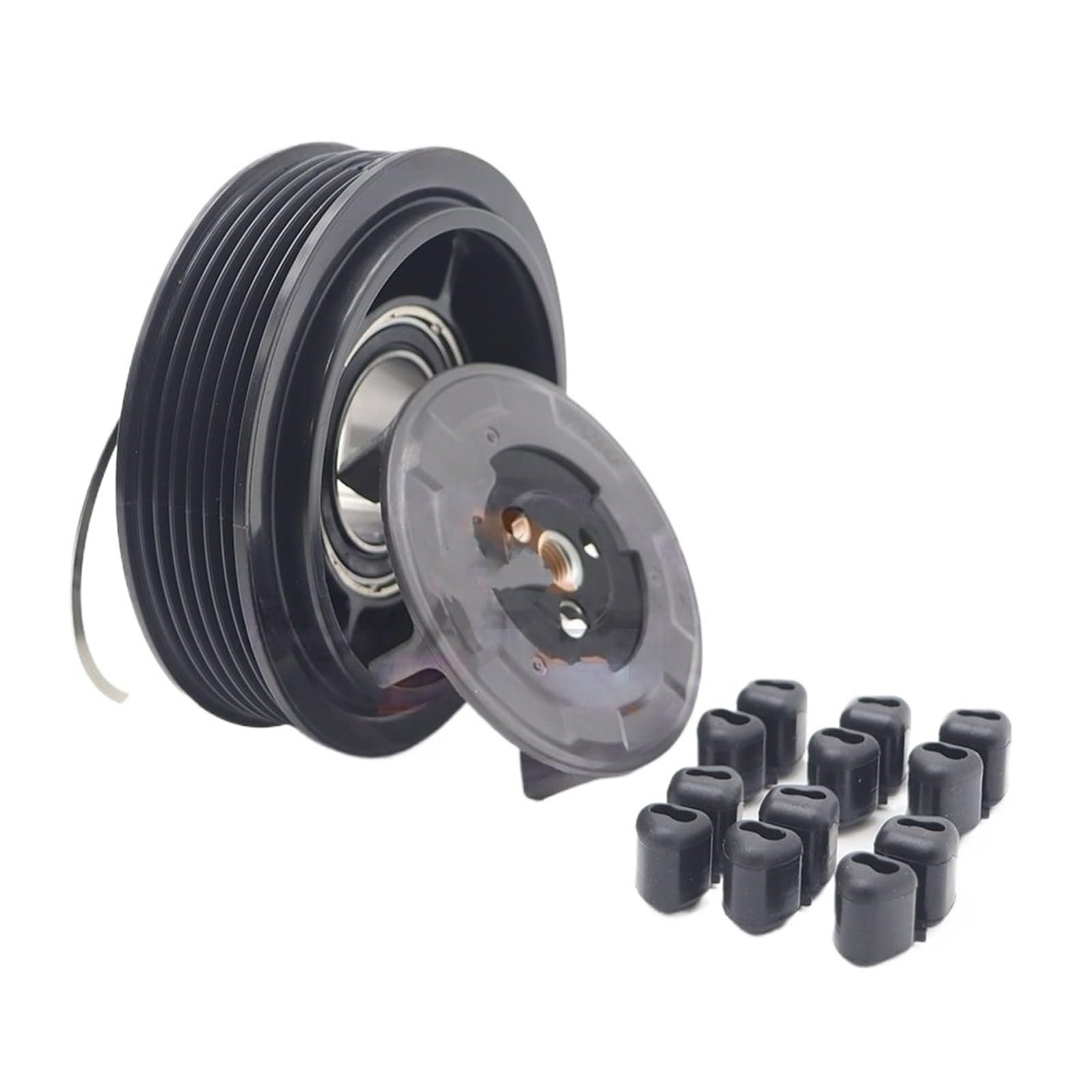 Kwez Ac Clutch Ac Compressor Clutch Kit Fit For Vw Fit For Tiguan Fit For Passat Cc 1K0820859t 1K0820859e 1K0820859h 1K0820859j Ac Compressor Clutch Pulley(Ac Clutch)