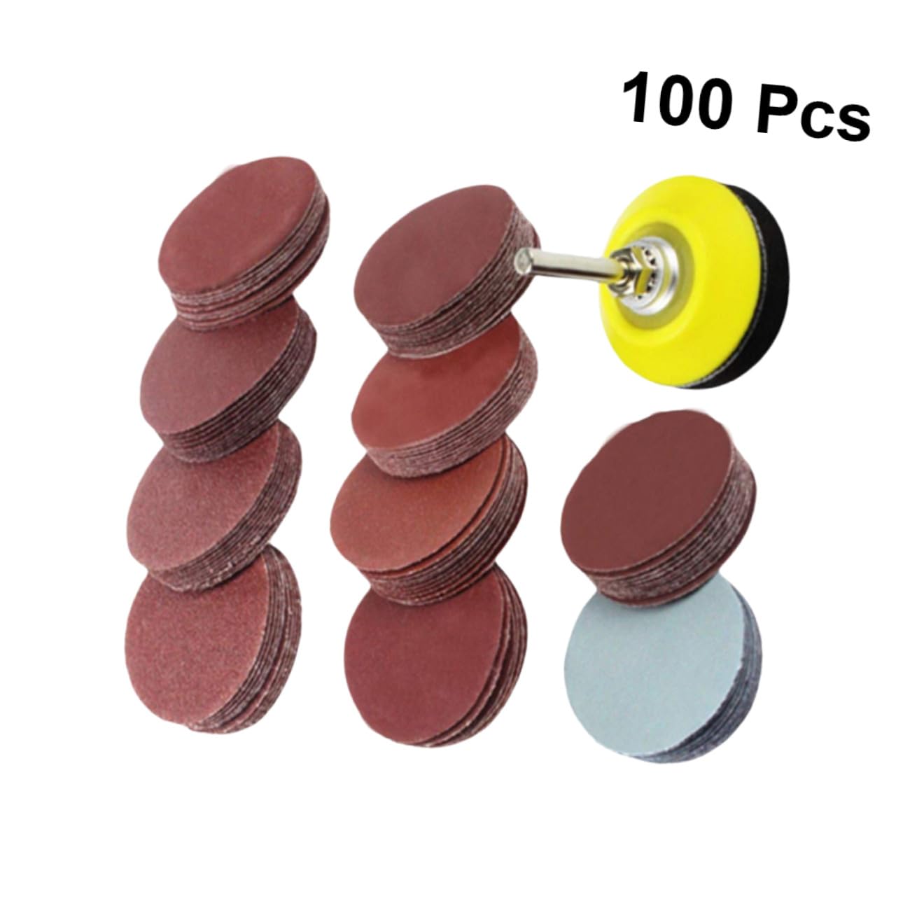 Gatuida 300pezzi Kit Dischi Abrasivi Platorello Per Utensili Rotanti Grana Perfetti Per Lucidatura e Levigatura Superfici Accessorio Per Trapano e Smerigliatrice