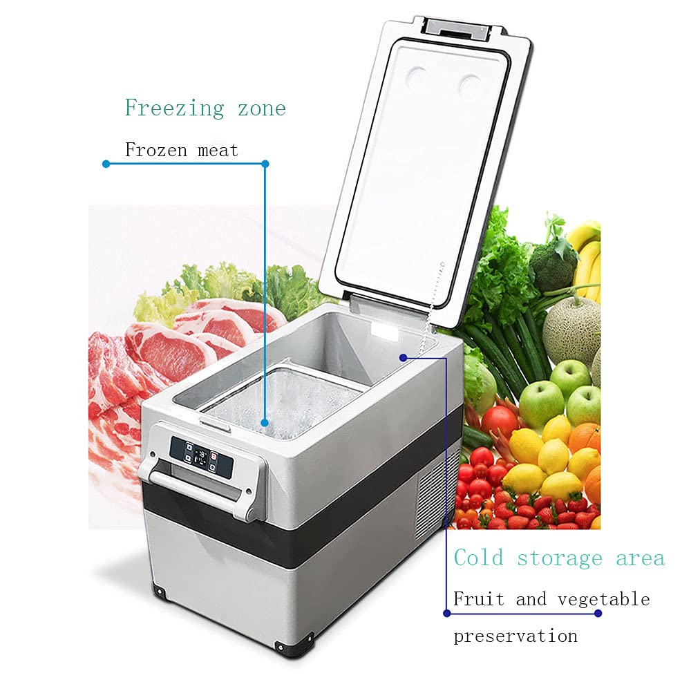 XIAOLIN Frigorifero per Auto da 12/24 Volt Frigorifero da 30l Frigorifero, da -20 ℃ A 20 ℃ Refrigeratore A Compressore Elettrico RV, Campeggio E Viaggi