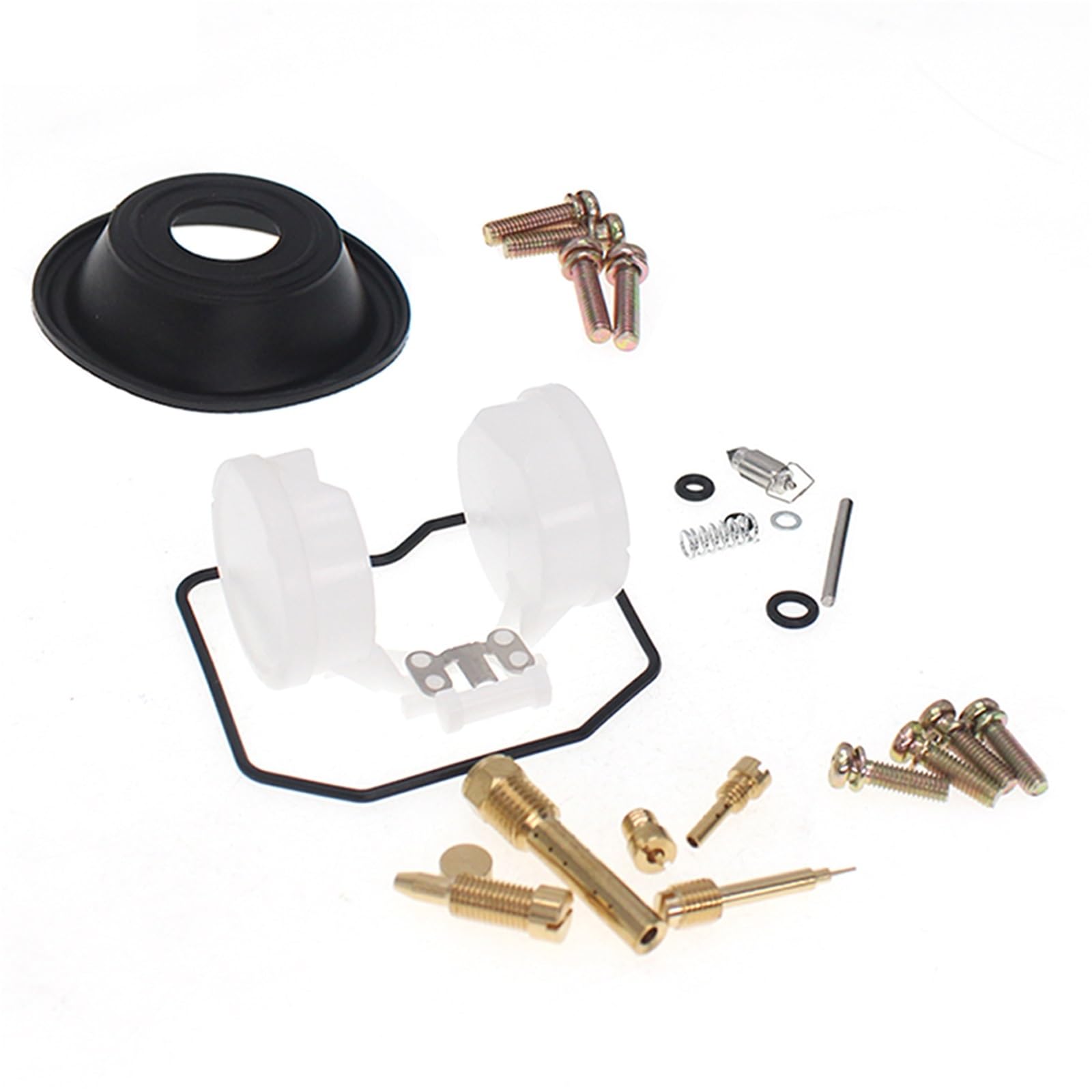para Kawasaki para Ninja 500 500R EX500 GPZ500S 1987 1988 1989 1990 1991 1992 1993 1994 1995-2009 Kit De Reparación Carburador Juego Reconstrucción Diafragma Vacío