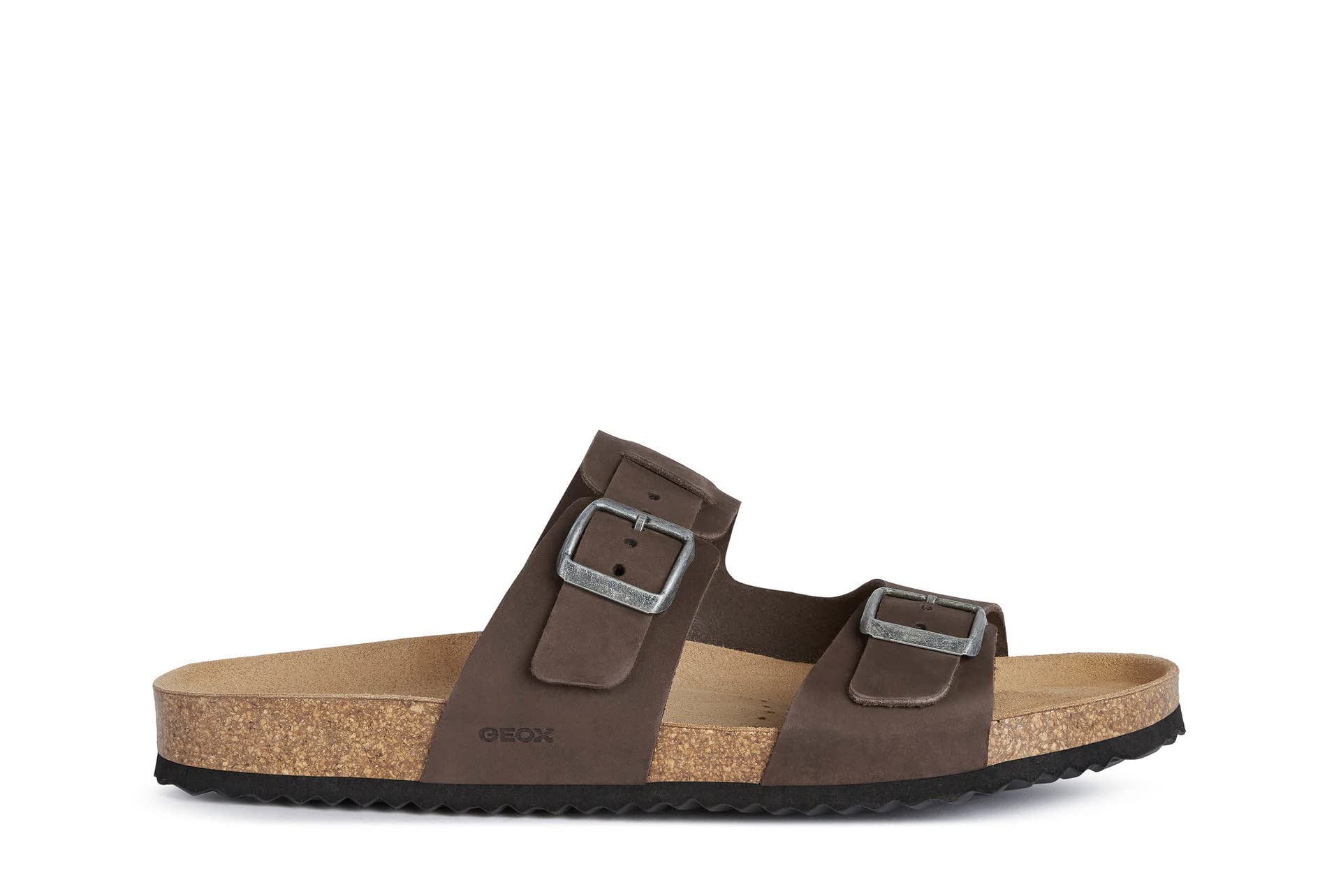 Geox Homme U Sandal Ghita B Sandales, Dk Coffee, 43 EU