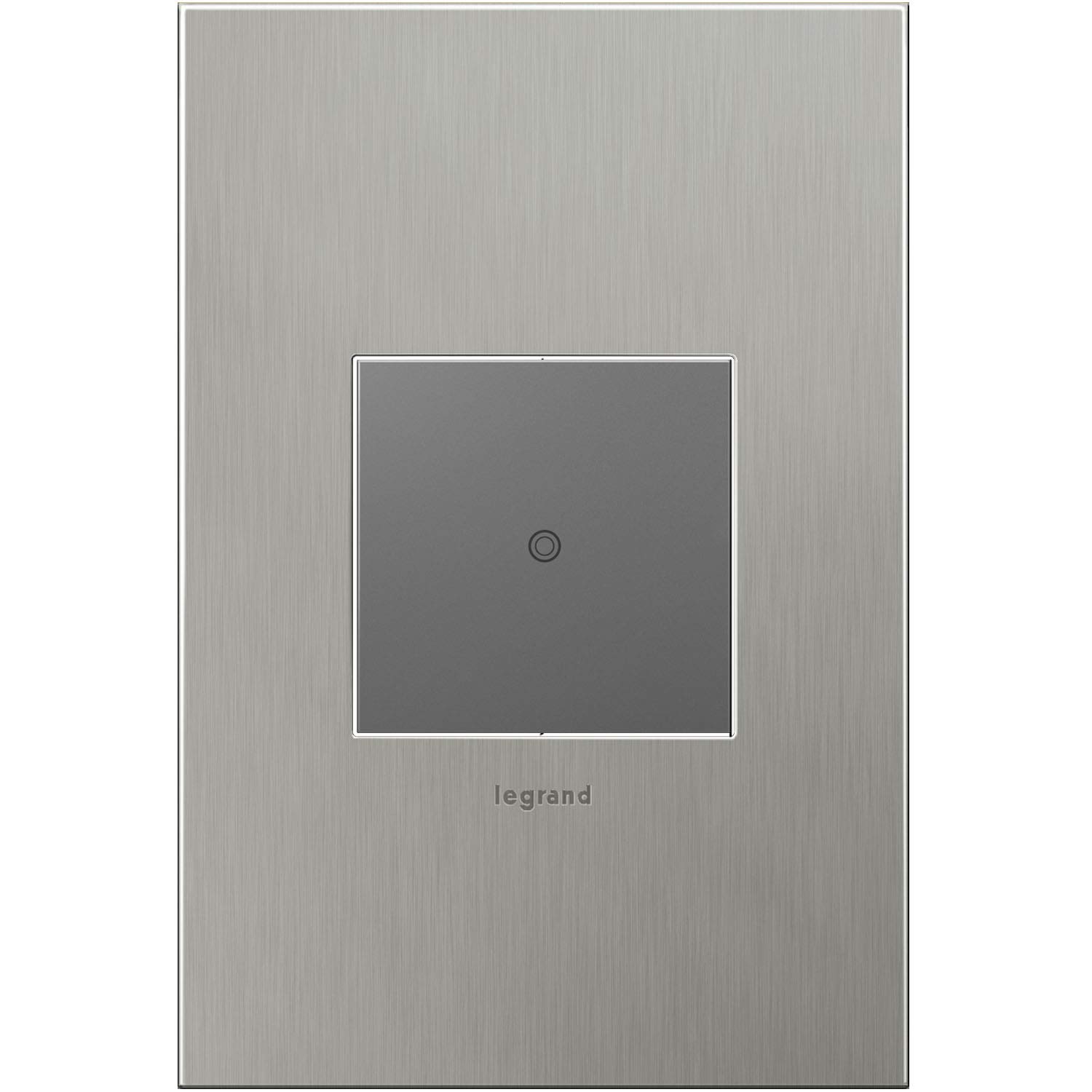 Legrand Adorne 1-Gang + 3-Module Wall Plate – Brushed Stainless Steel