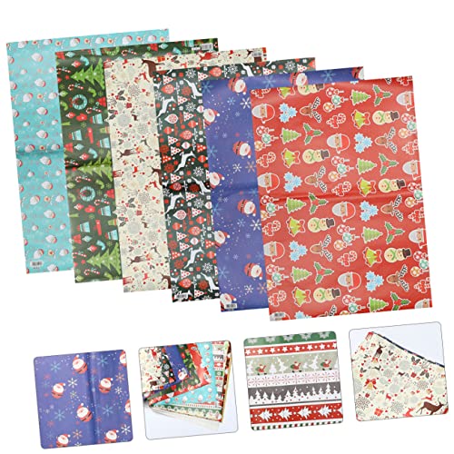 ABOOFAN Caja De 10 Uds. Caja De Regalo Papel De Regalo Fiesta De Navidad Papel De Regalo De Papel...