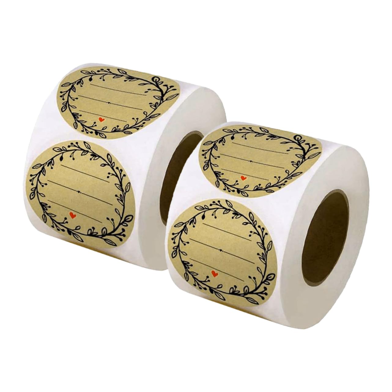 Gadpiparty 4 Set Etichette Adesive Autoadesive Adesivo Di Imballaggio Etichetta Rimovibile Carino Adesivo Di Imballaggio Adesivi Da Forno Carta Kraft Khaki 2 * 4