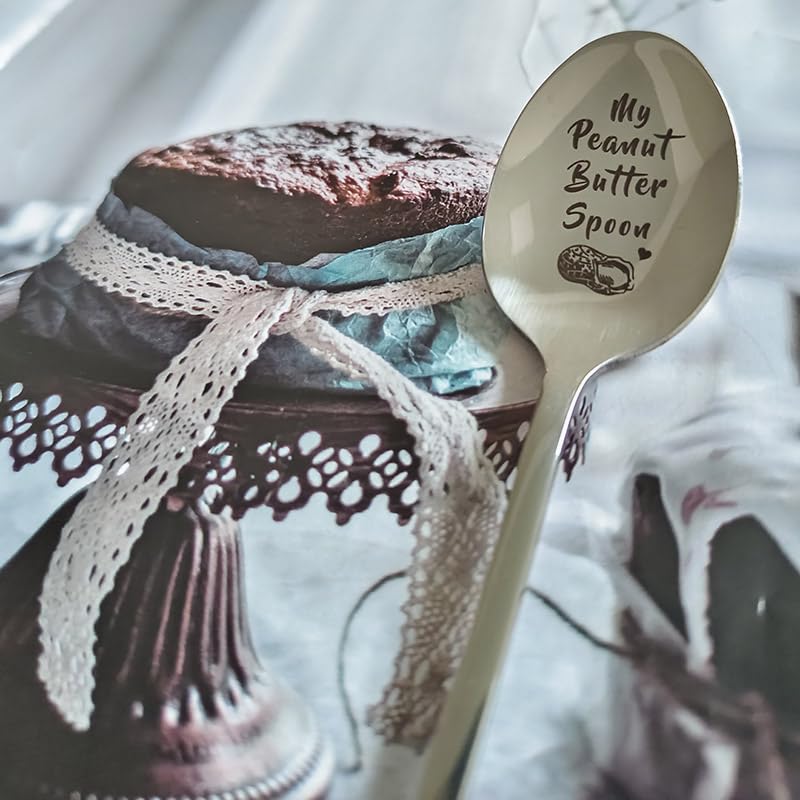 "My Peanut Butter Spoon" Funny Engraved Spoon - Stainless Steel, 7 Inch, Novelty Gift For PB Lovers - View #5