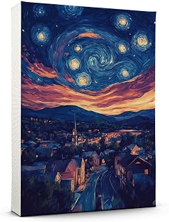 HudoGlobe Boutique Allentown Travel Poster Art Print, Pennsylvania Poster Wall art, Allentown Travel Poster Starry Night, Pennsylvania Decor Travel Artwork - 95AZ27
