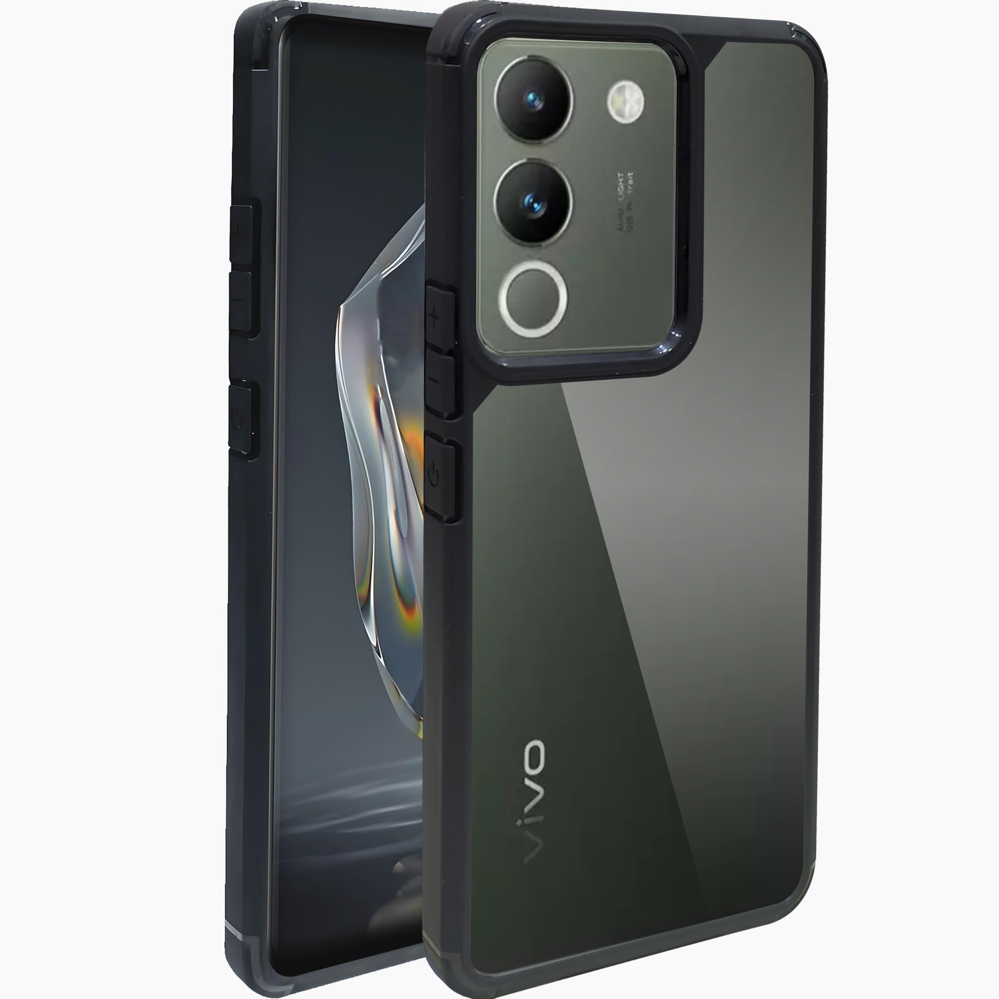 A rtistque Hard Clear Back Cover Case for Vivo Y200 5G | Shockproof TPU | Acrylic Armor Case for Vivo Y200 5G | Stylish Protective Design - Transparent (B0D5HRFT6W) Amazon Price History, Amazon Price Tracker