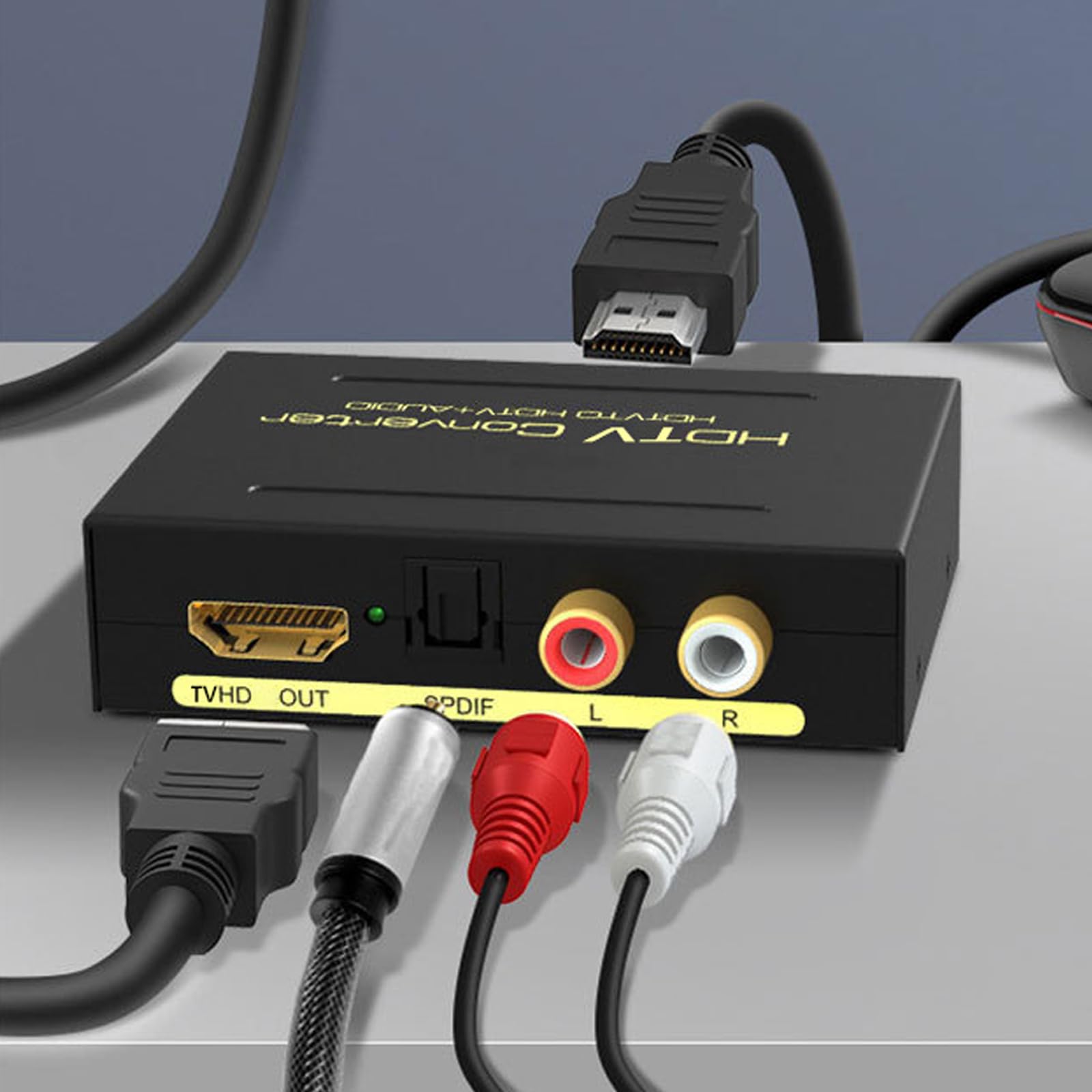 Estrattore audio, 4 K Hdmi Audio Extractor, splitter ottico Hdmi, convertitore audio analogico, supporta 4 k*2 k, 3D, convertitore ottico, compatibile con molti dispositivi di interfaccia Hdtv