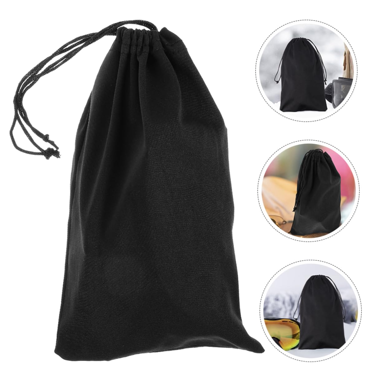 BESTonZON Teiliges Mikrofaser Brillenetui Aufbewahrungstasche Für Ski Und Sonnenbrillen Mit Zugverschluss Für Outdoor Aktivitäten Schützend Und Platzsparend