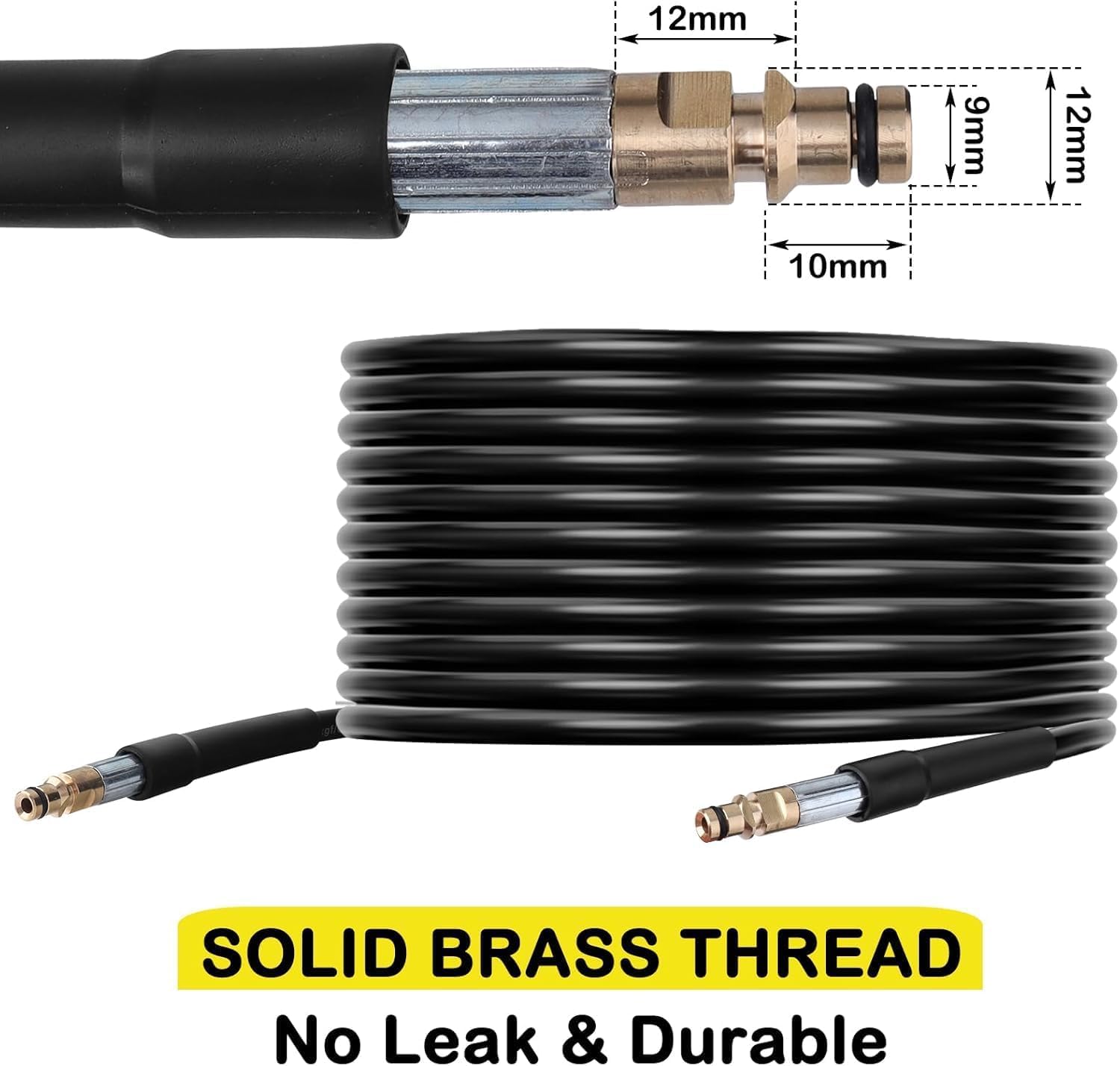 15M Replacement Pressure Washer Hose Compatible with Kärcher K Series Pressure Washers K2 K3 K4 K5 K6 K7 - Image 4