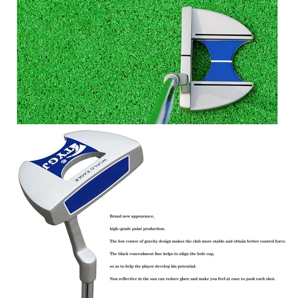 Putters de golf con agarre de club genuino y agarre de goma, putter de palo de golf para hombres y mujeres, putters de mazo para adultos