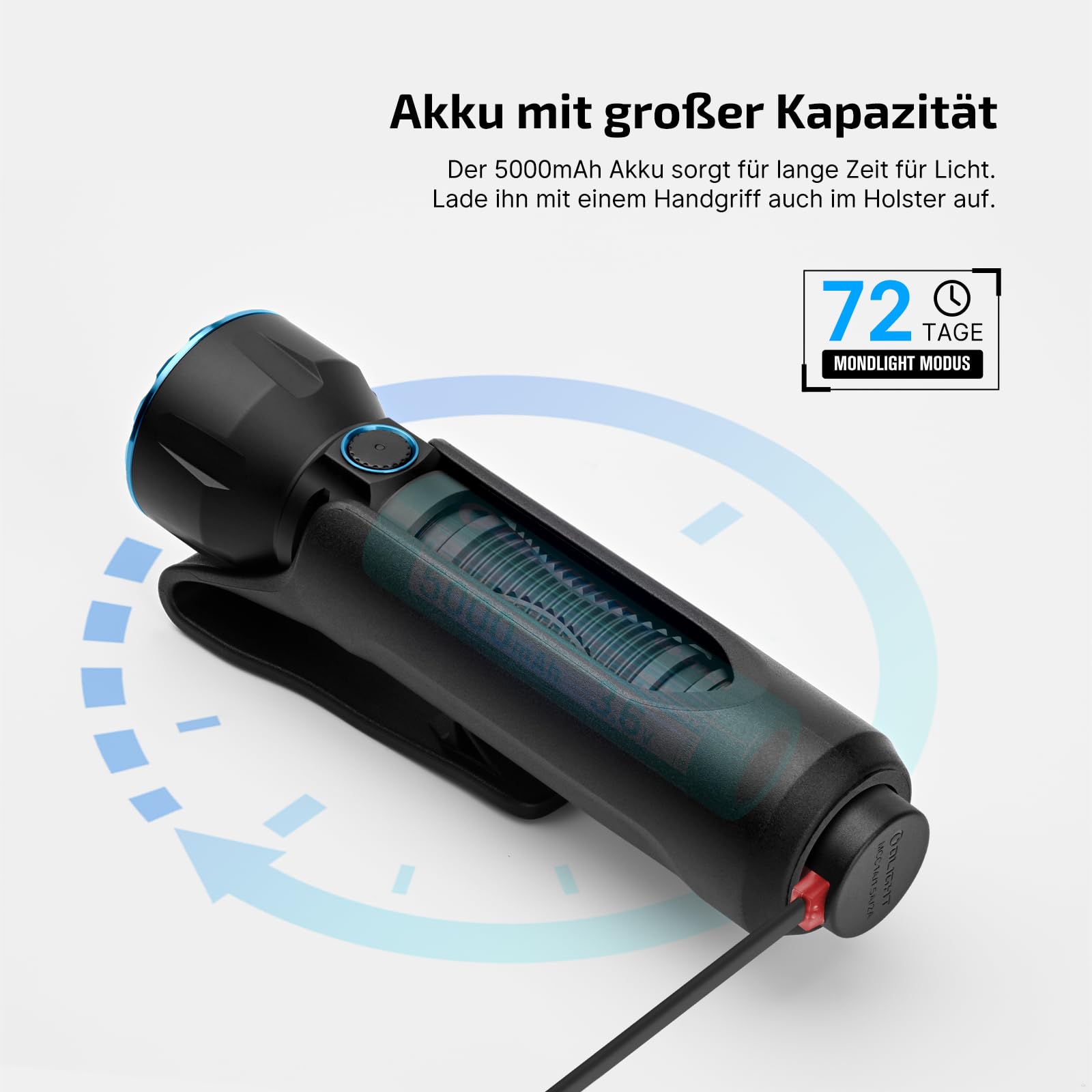OLIGHT Javelot LED Taschenlampe 1350 Lumen mit 6 Leuchtmodi