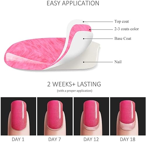 Miniatura 108 de Vishine Esmalte de uñas de gel blanco transparente lechoso de 0.5 fl oz, esmalte de gel UV LED, color nude lechoso para el hogar, manicura, barniz