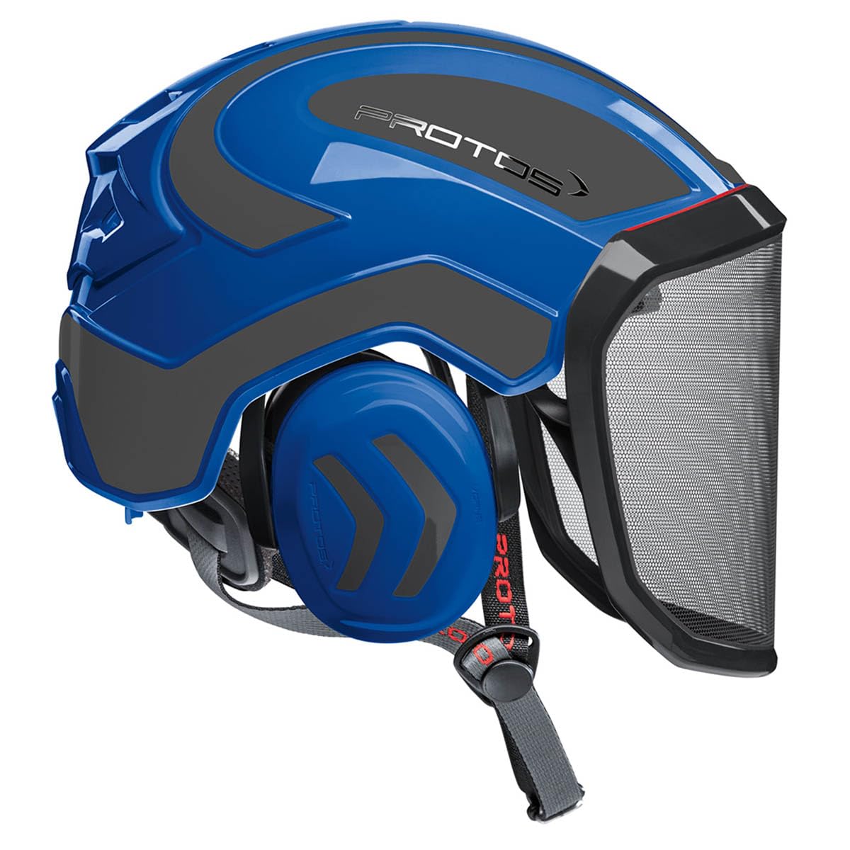 Protos Integral Arborist – Algodón Cuidado Casco (Azul/Gris)