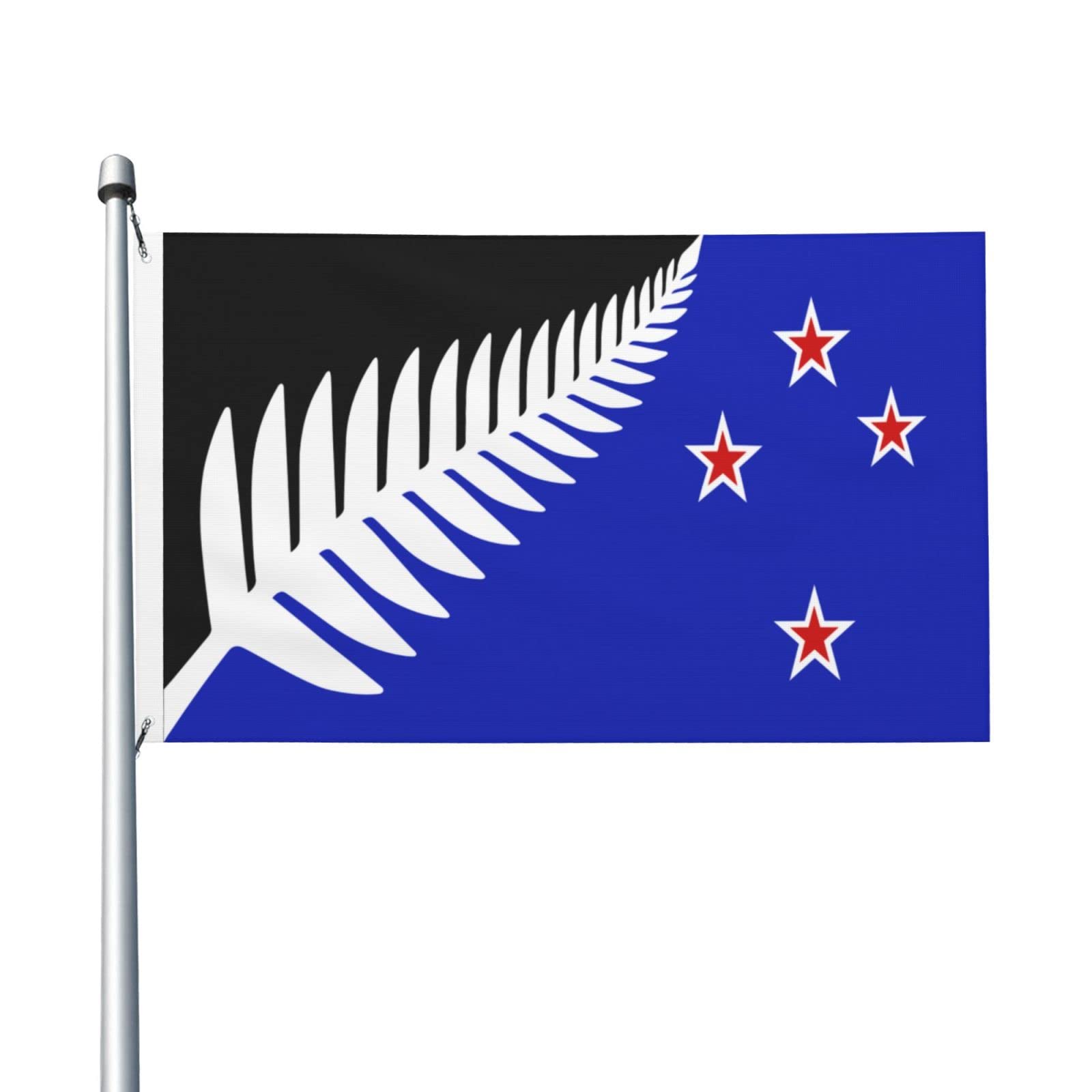 Neuseeland-Flagge mit Maori-Farn, 90 x 150 cm, Auendekoration, Banner,  Hofflagge mit sen : Amazon.de: Garten