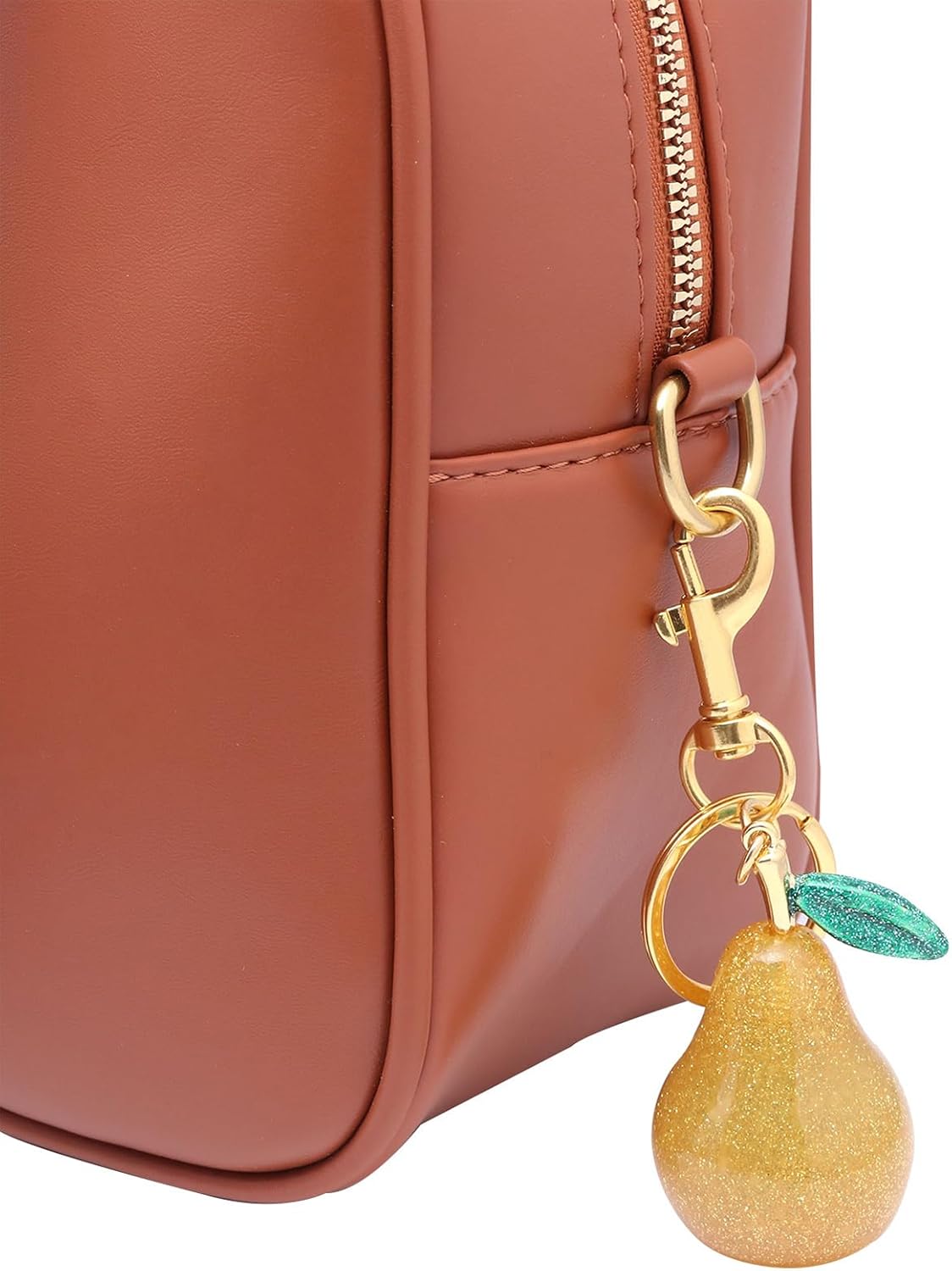 Fruit Bag Purse Charms Keychains - Cute Apple Pear Lemon Cherry Strawberry Keychain Purse Bag Charm Gifts for Women - Image 6