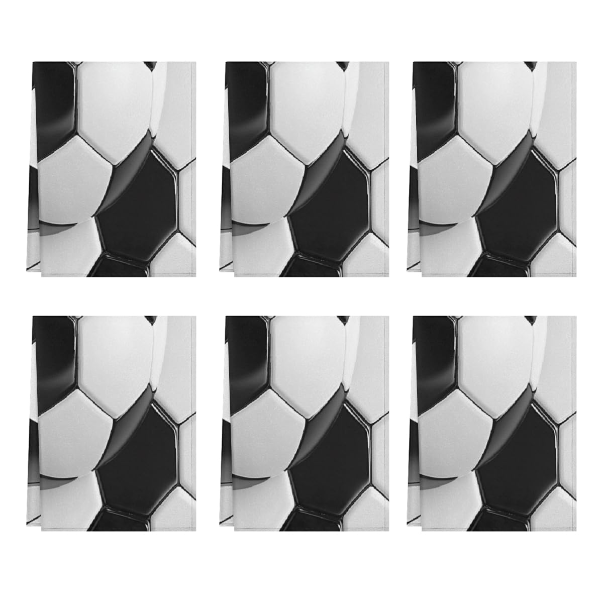 Torchons de cuisine absorbants microfibre noir et blanc 45x72cm