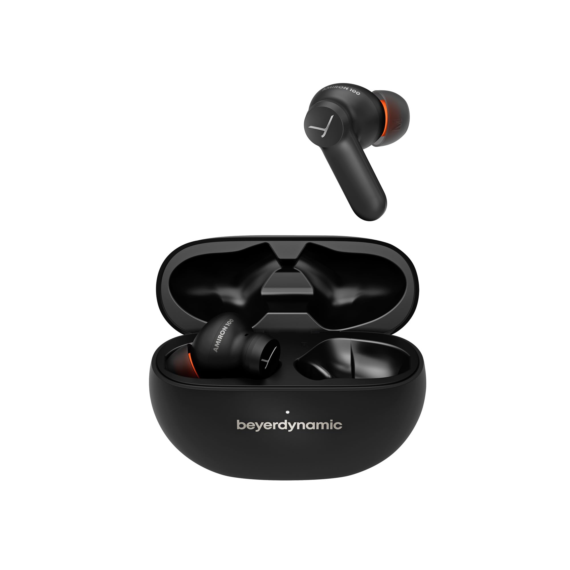 beyerdynamic AMIRON 100 True Wireless Kopfhörer mit Aktiver Geräuschunterdrückung, 27 Stunden Akkulaufzeit, Transparenzmodus, Bluetooth® 5.3, kompaktes Design in schwarz