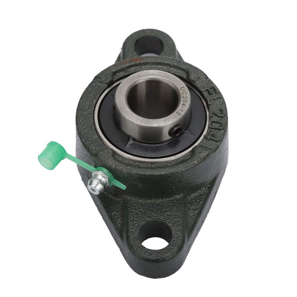 2 Bolt Mounted Flange Bearing, 4pcs Bearing Seats Mounted Ball Bearings, 3/4 Inch Threaded 2-Hole Bolt Mounted Flange Bearings, Hardwarebearing