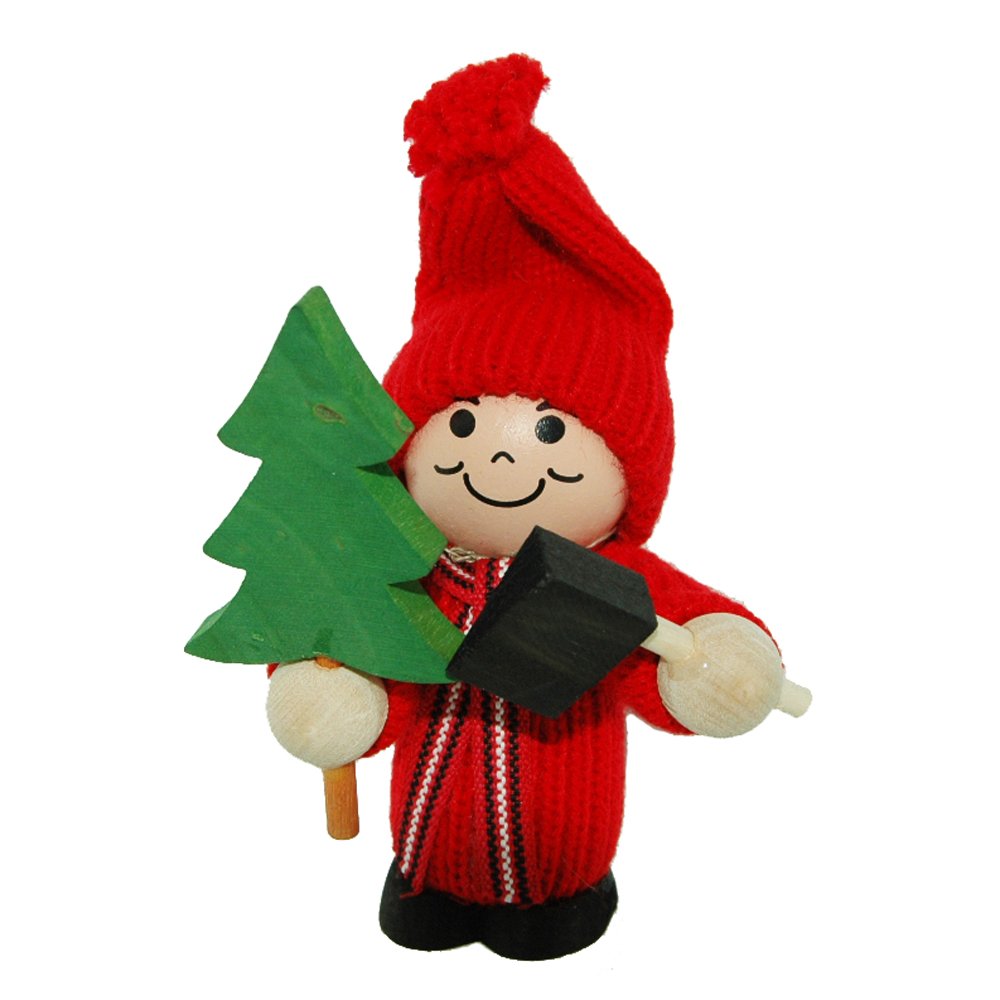 Tomte Santa with Tree and Axe