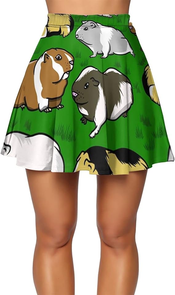 Cute Colourful Guinea Pigs Summer Dresses for Women High