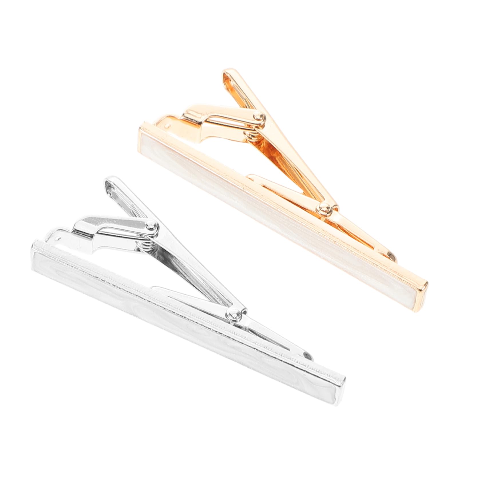 FOMIYES 2pcs Metal Necktie Clip for Men Elegant Business Banquet Accessory Classic Design Tie Clips to Keep Your Tie Secure Throughout the Day