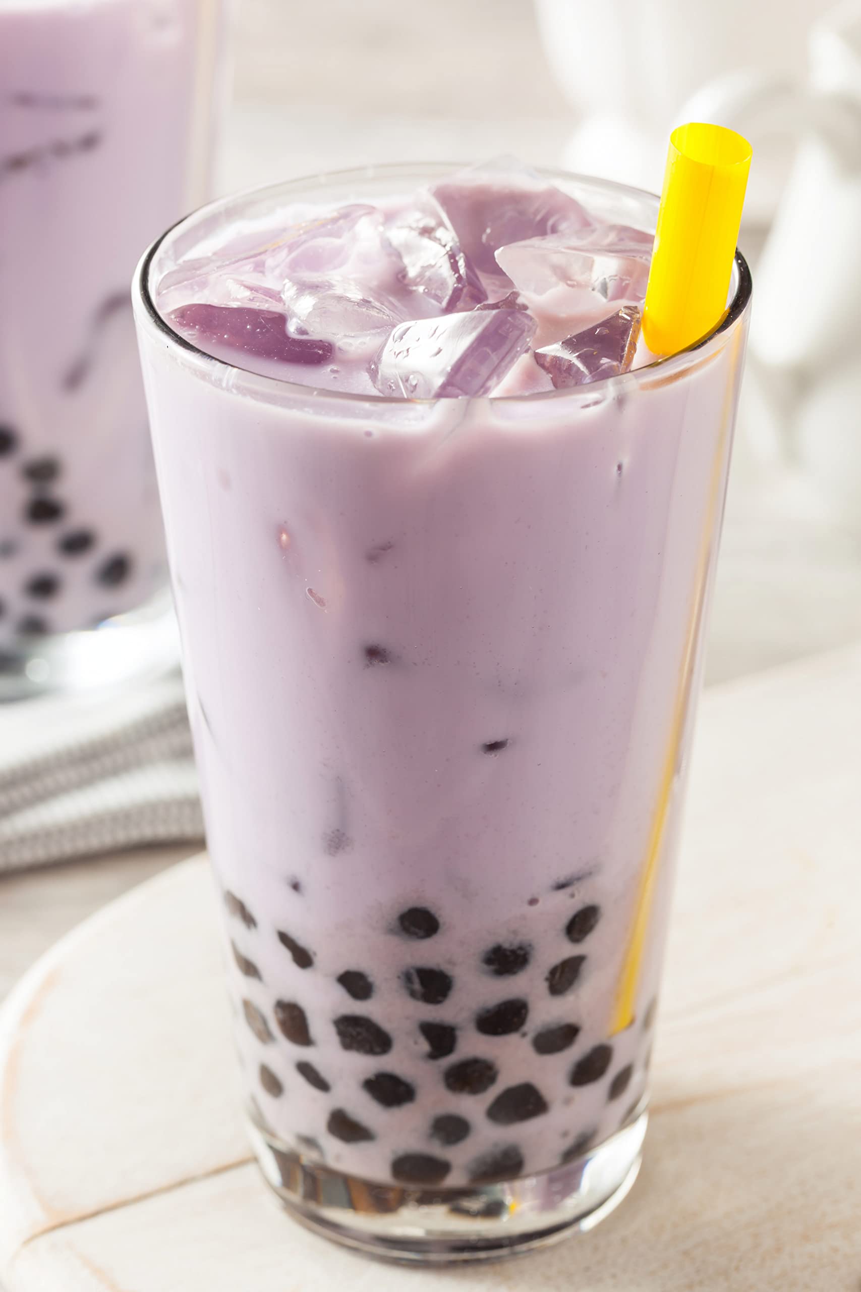 Polvo De Taro Púrpura 75g Tinte Violeta Natural Para Helados Yogurt Congelado Batidos