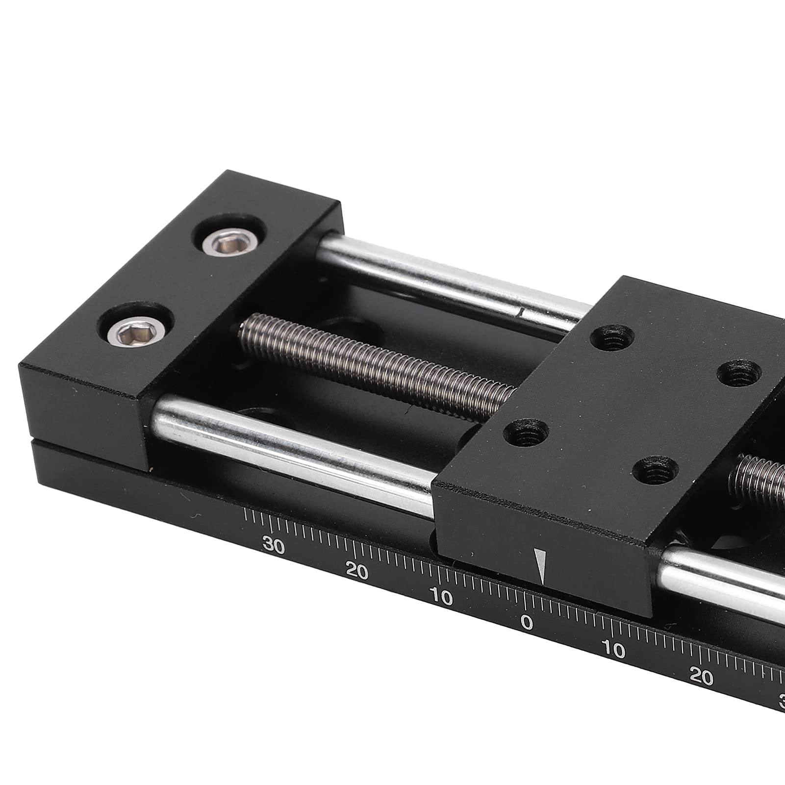 Stół Przesuwny Platforma do Precyzyjnego Przycinania Osi X Pokrętło Ręczne do Instrumentów Optycznych Stop Aluminium 25 X 40 Mm