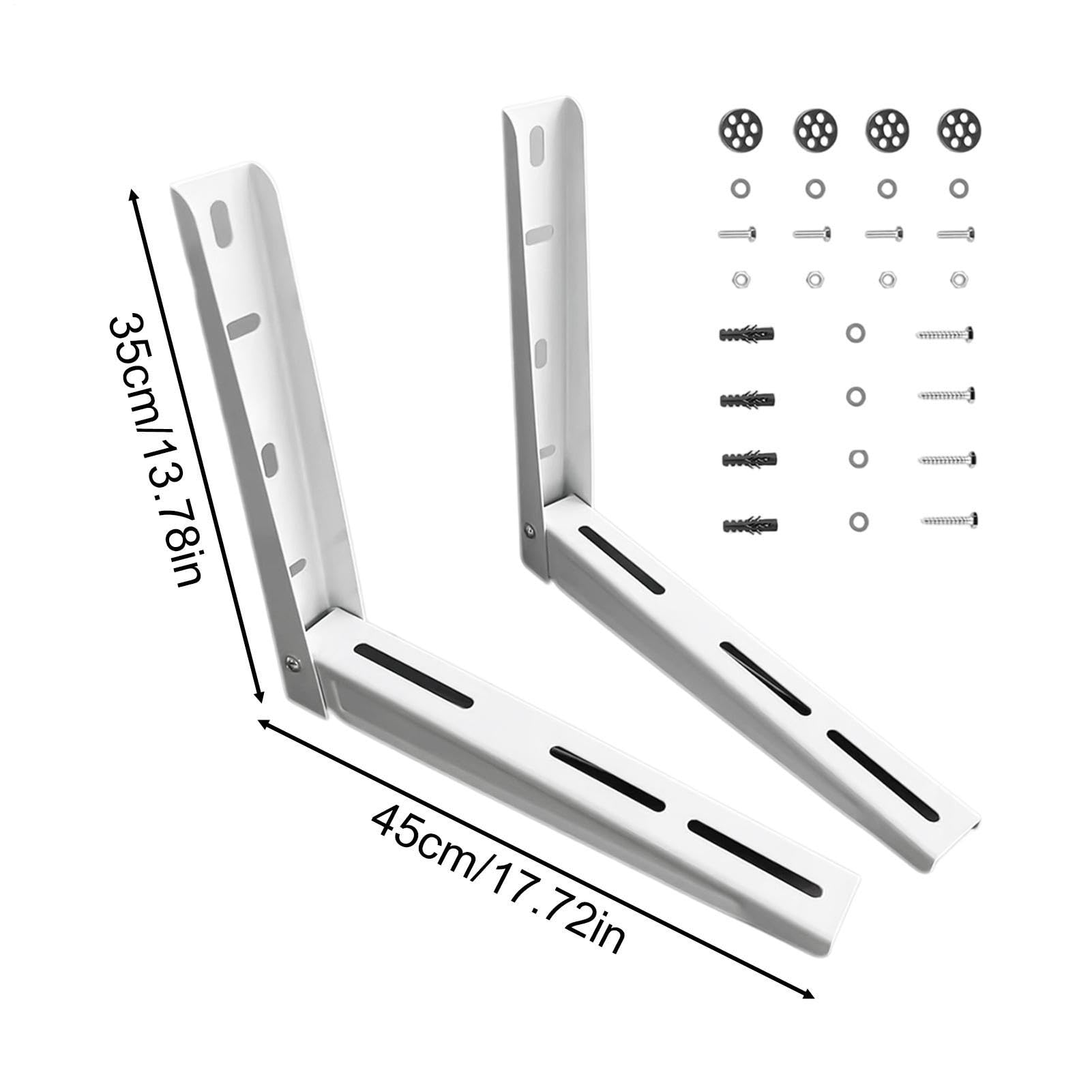 Soporte de montaje Mini Split Plataforma Metálica de Instalación | Ménsula De Montaje 35x45 Cm Para Aire Acondicionado para unidad exterior de aire acondicionado en techo, casa, dormitorio o