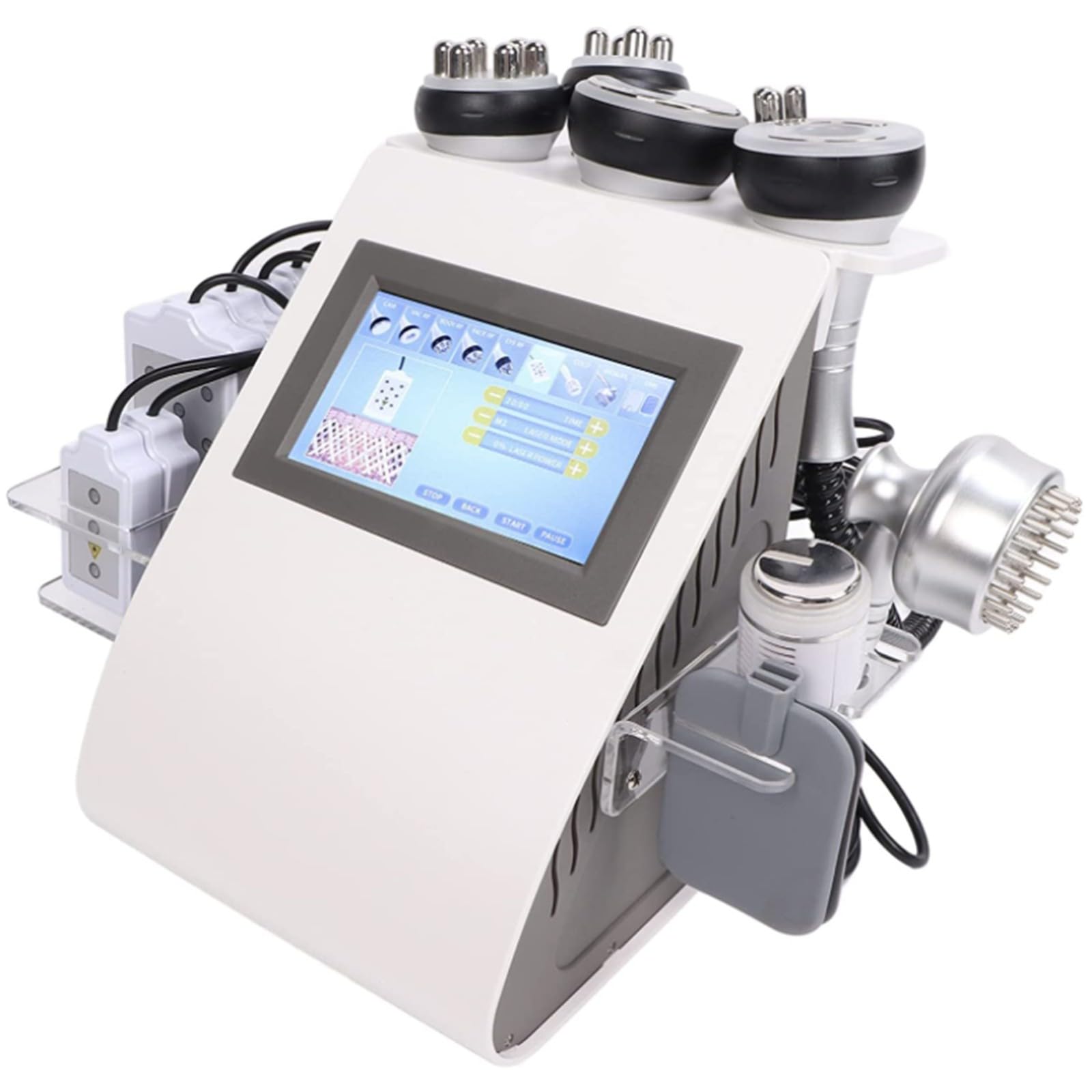 Máquina De Cavitación 9 En 1 para el Cuidado de la Piel, Máquina De Belleza Cuerpo 40K, Dispositivo de Radiofrecuencia para Esculpir el Cuerpo, Máquina de Belleza Multifuncional.