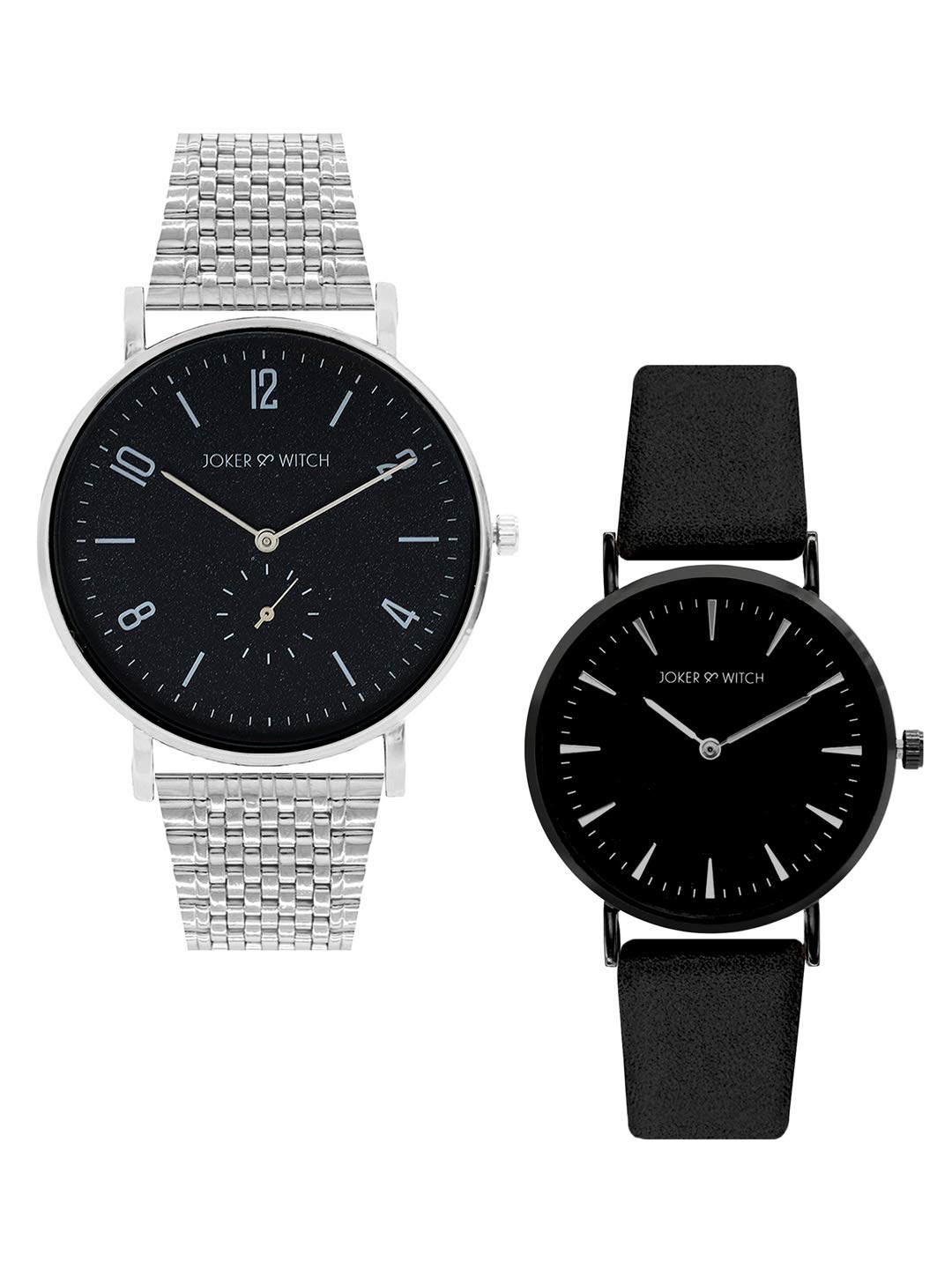 Joker & Witch Leather Percy & Annabeth Couple Analog Watch Gift Set For Men And Women, Black Dial, Black Band (B08WXCPJDN) Amazon Price History, Amazon Price Tracker