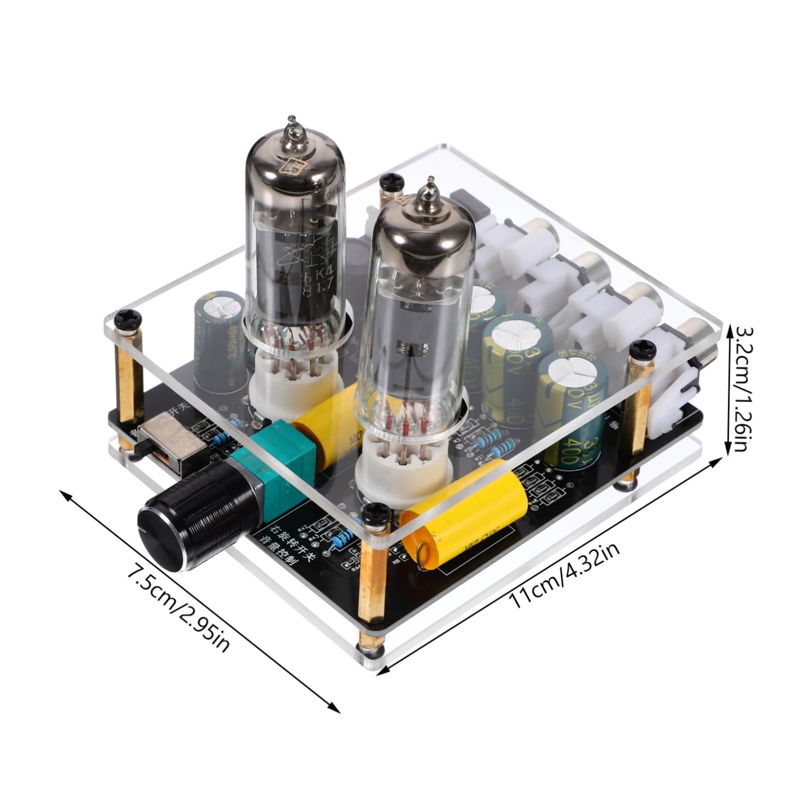 OSALADI Stereo Preamp Vacuum Electron Tube Valve Preamp Turntable Amplifier Theater System