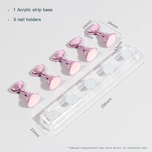 Miniatura 6 de Kit de uñas de gel x juego de acrílico para extensión de uñas, uñas postizas con pegamento, incluye 500 puntas de uñas transparentes de ataúd de