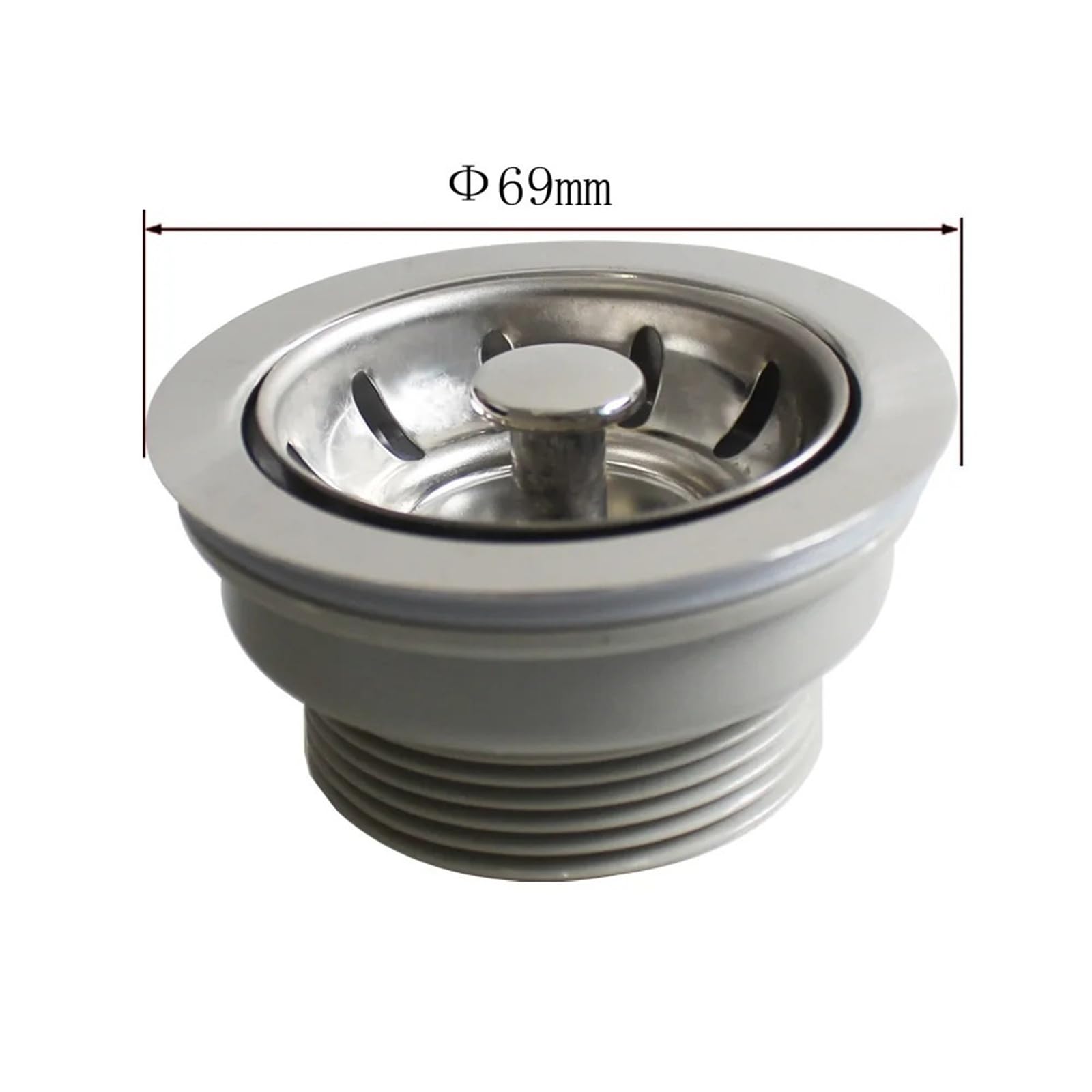 Abflusssieb 69 mm Mini-Sieb for Küchenspüle