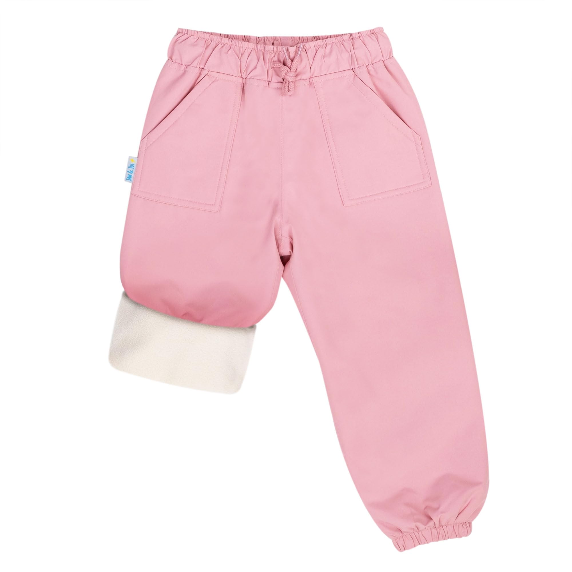 JAN & JUL Waterproof Fleece Lined Snow and Rain Pants for Toddlers and Kids
