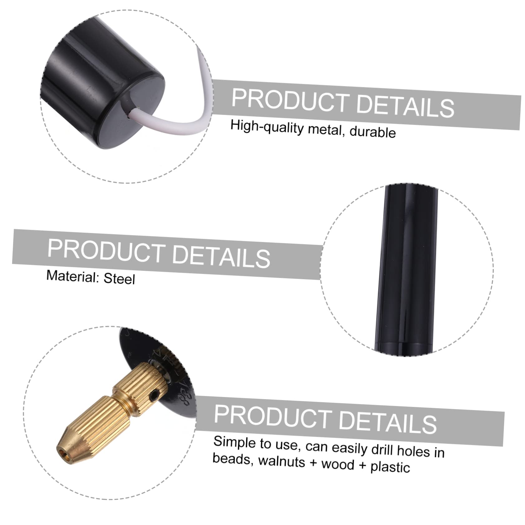 HOMSFOU 345pezzi Mini Trapano Elettrico Cordless Per Incisione e Lavori Di Finitura Completo Con Accessori Per Usb Ricaricabile Leggero e Versatile Per Hobby e Fai Te